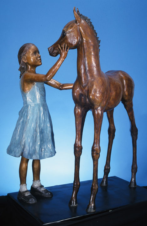Girl and Foal by Susan Bahary