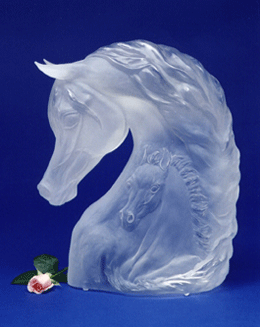 Acrylic Mother and Foal Sculpture