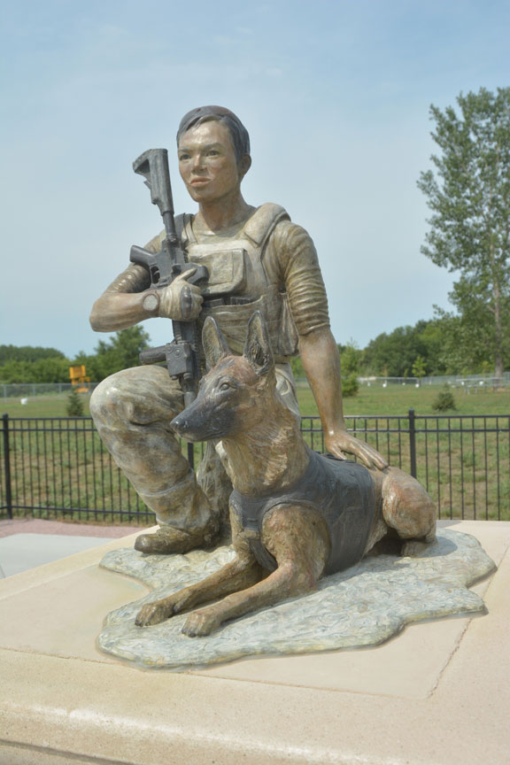 John Douangdara and Bart - war memorial - war dog portraits - custom