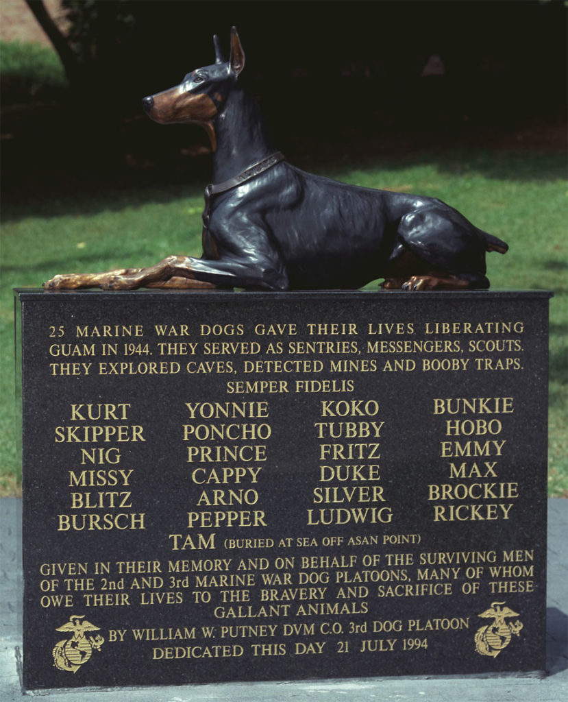 War Dog Memorial Sculpture