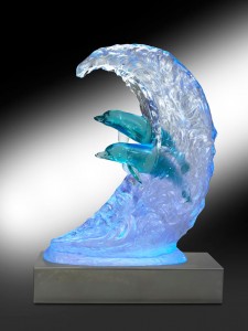 Acrylic Fine Art Dolphin Sculpture